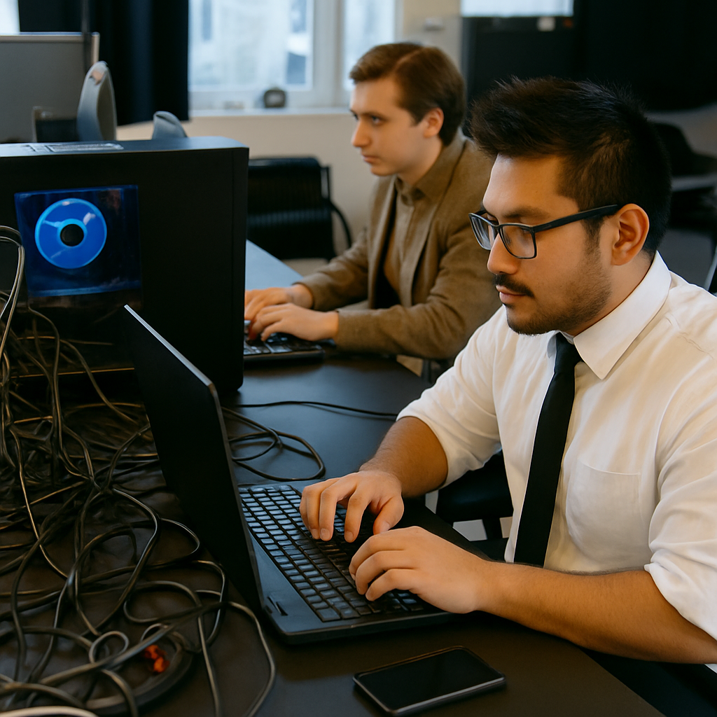 Collage of team members